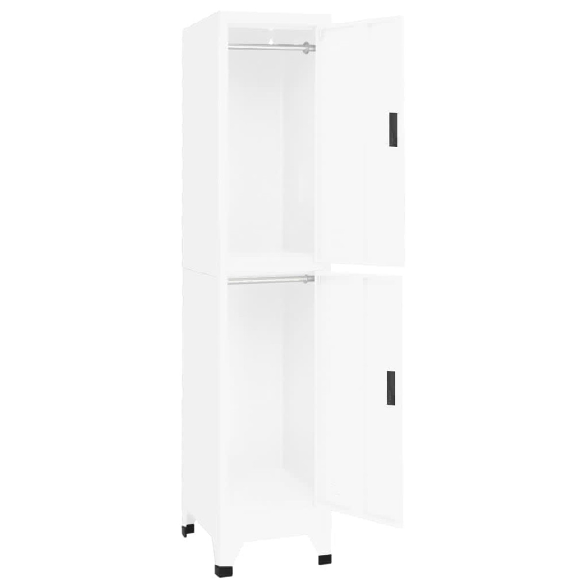 vidaXL Φοριαμός Λευκός 38 x 45 x 180 εκ. Ατσάλινος