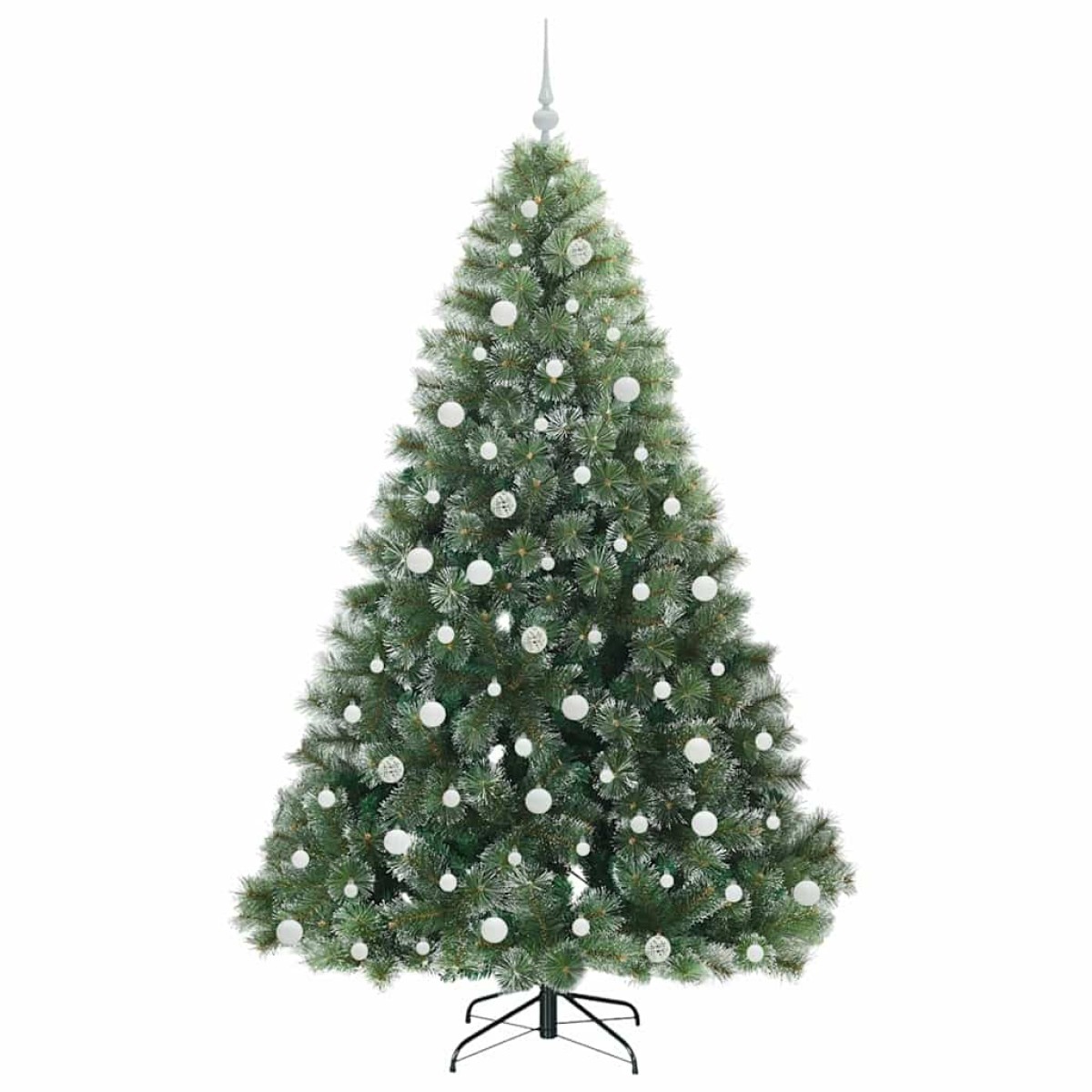 vidaXL Τεχνητό Χριστουγεννιάτικο Δέντρο Πράσινο 210 cm ΠΕ και PVC