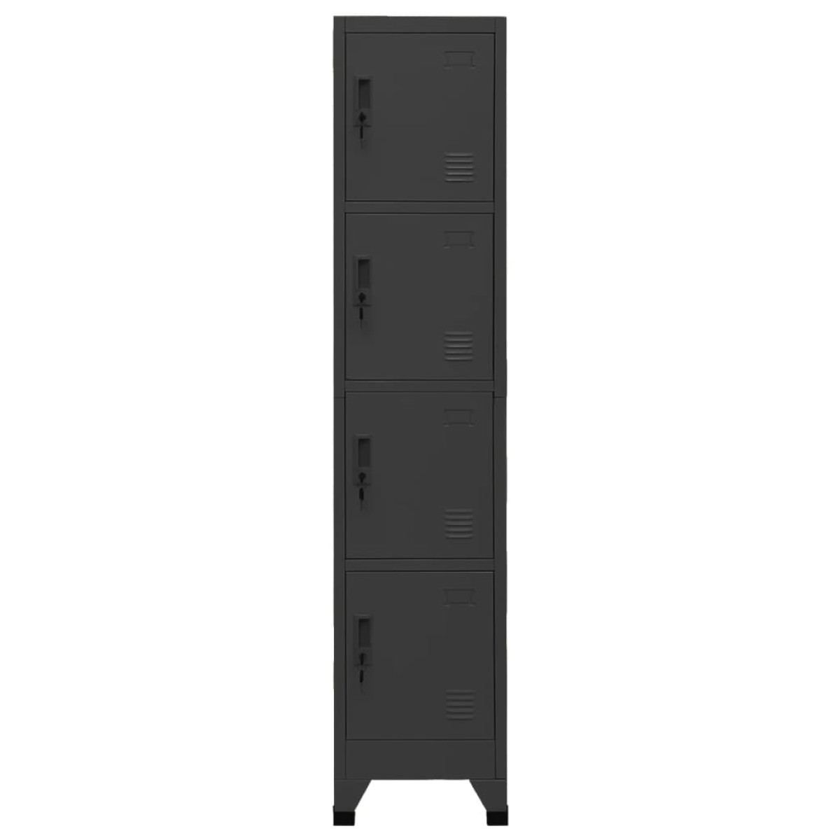 vidaXL Φοριαμός Ανθρακί 38 x 45 x 180 εκ. από Ατσάλι