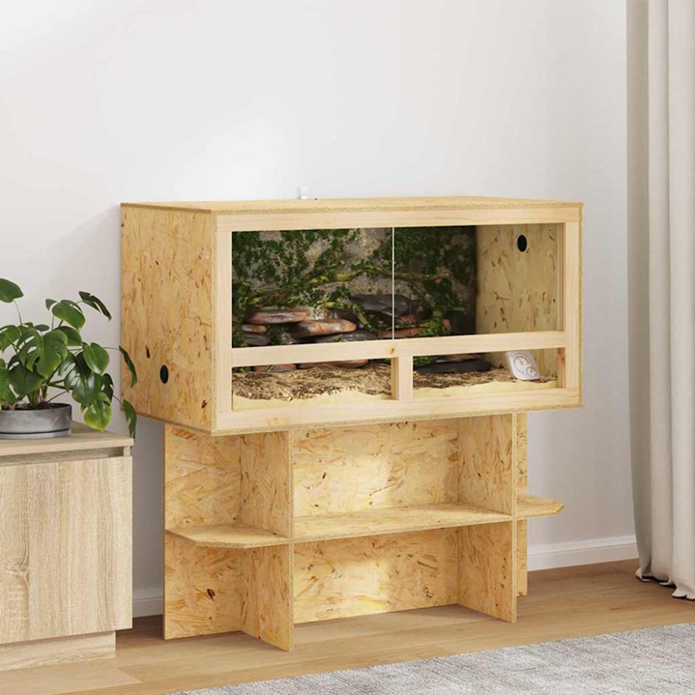 vidaXL Terrarium Καφέ 100 x 50 x 100 cm OSB