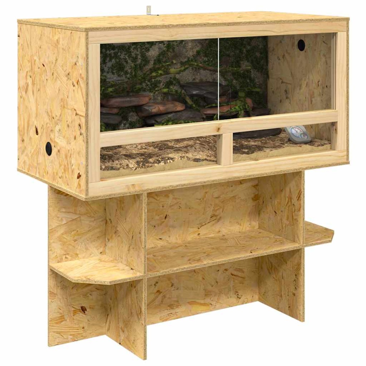 vidaXL Terrarium Καφέ 100 x 50 x 100 cm OSB