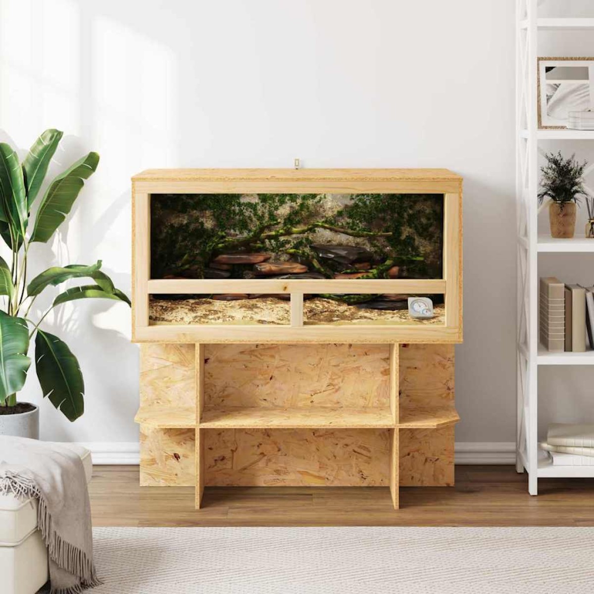 vidaXL Terrarium Καφέ 100 x 50 x 100 cm OSB