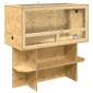 vidaXL Terrarium Καφέ 100 x 50 x 100 cm OSB