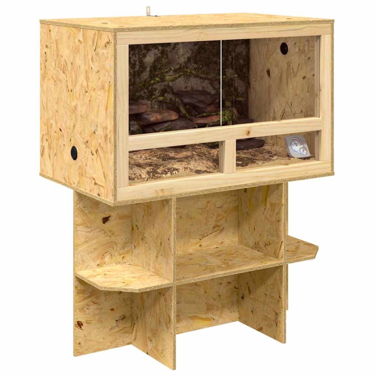vidaXL Terrarium Καφέ 80 x 50 x 100 εκ. OSB