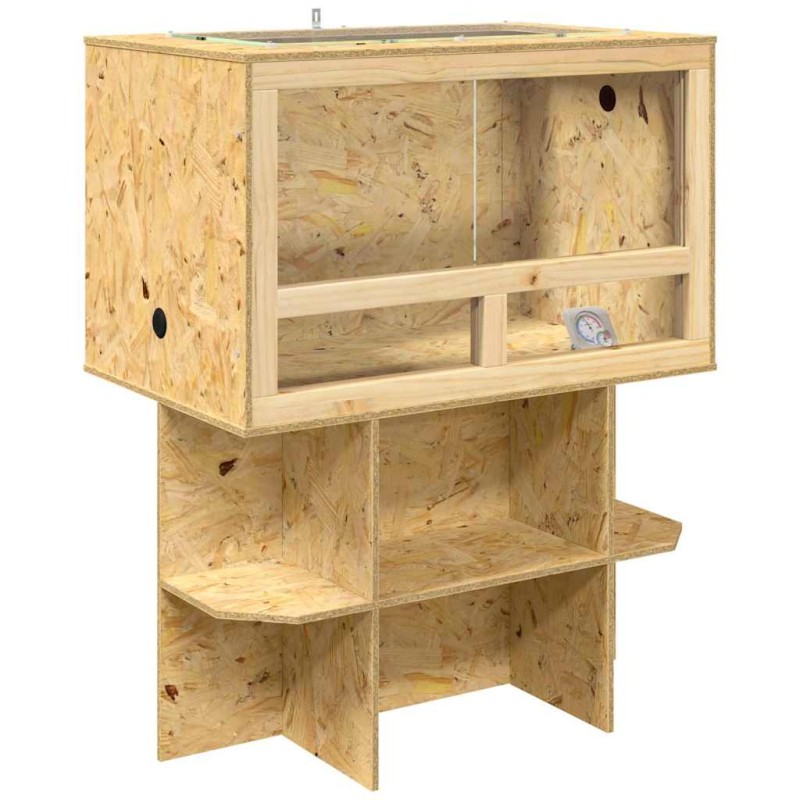 vidaXL Terrarium Καφέ 80 x 50 x 100 εκ. OSB