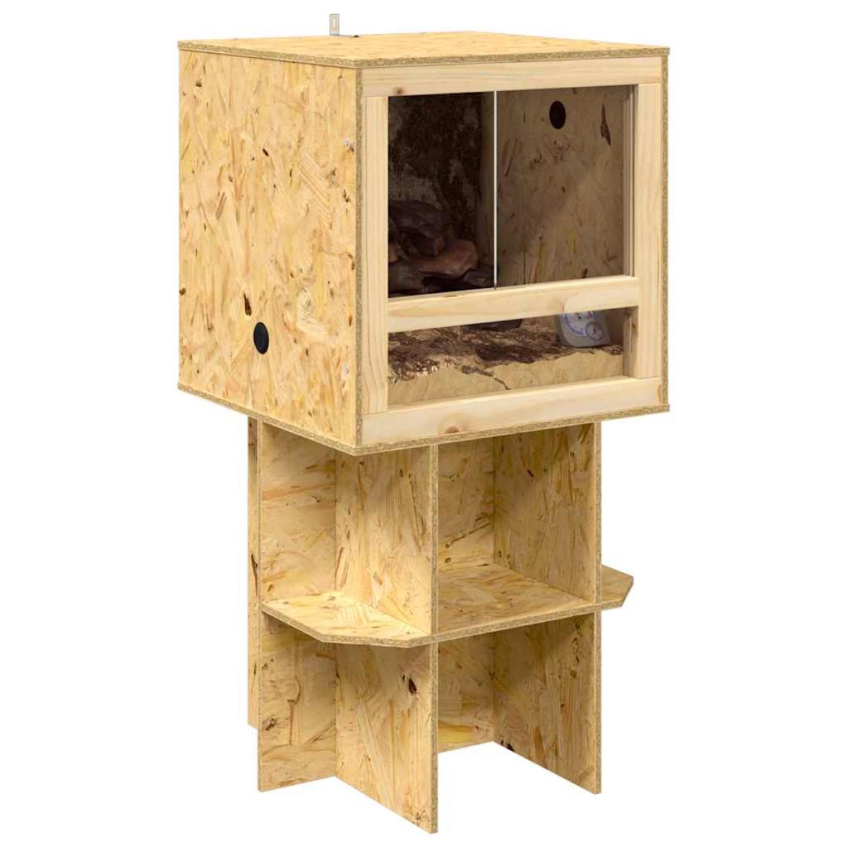 vidaXL Terrarium Καφέ 50 x 50 x 100 cm OSB