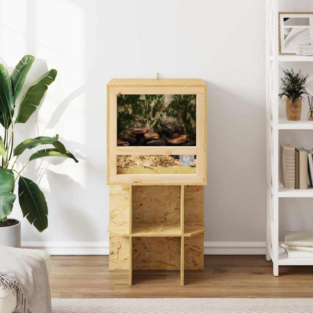 vidaXL Terrarium Καφέ 50 x 50 x 100 cm OSB