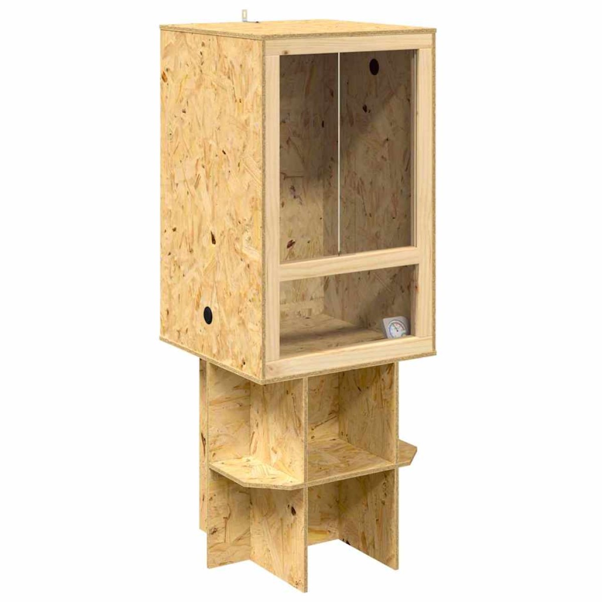vidaXL Terrarium Καφέ 50 x 50 x 130 εκ OSB