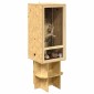vidaXL Terrarium Καφέ 50 x 50 x 150 εκ OSB