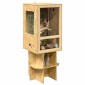 vidaXL Terrarium Καφέ 50 x 50 x 130 εκ OSB