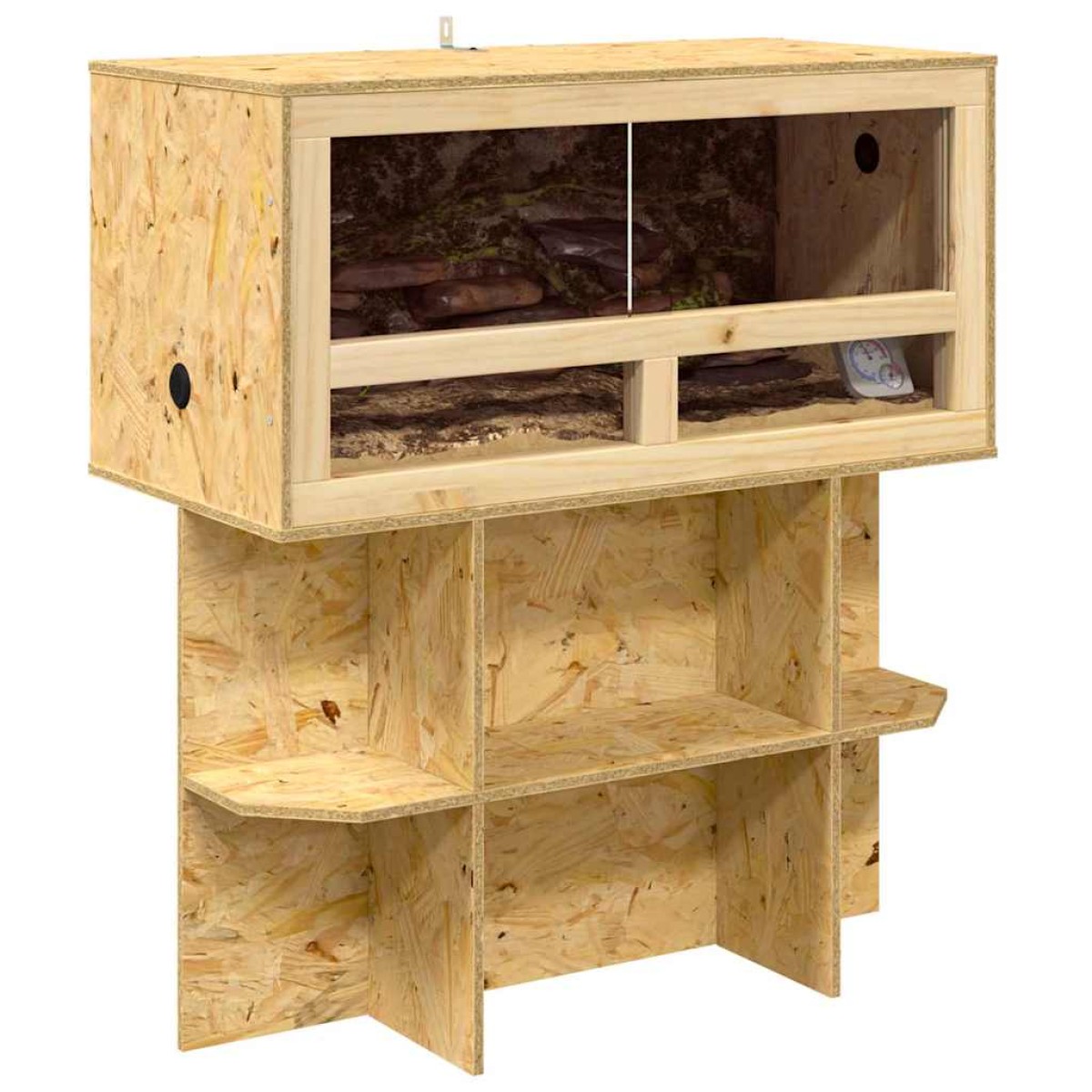 vidaXL Terrarium Καφέ 80 x 40 x 90 εκ OSB