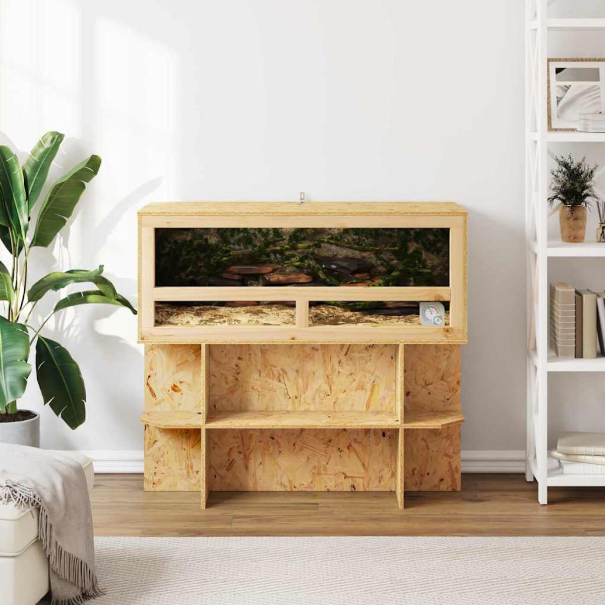 vidaXL Terrarium Καφέ 100 x 40 x 90 cm OSB