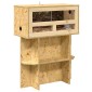vidaXL Terrarium Καφέ 60 x 30 x 80 εκ OSB