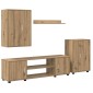 vidaXL Σετ επίπλου τηλεόρασης Artisan Oak Επεξεργασμένο ξύλο