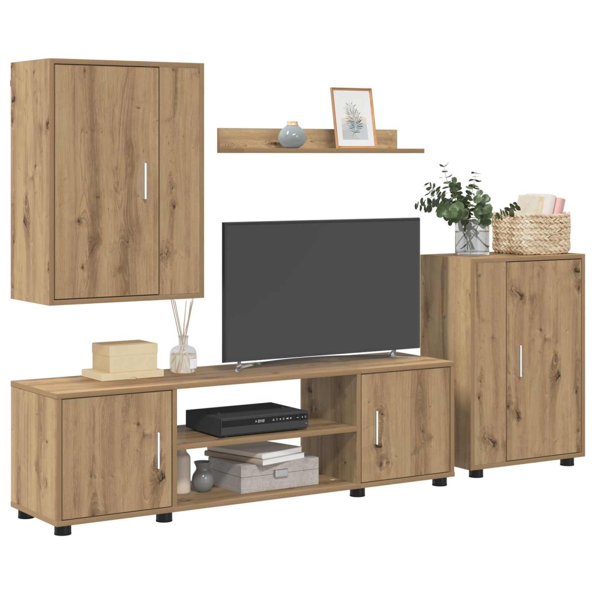 vidaXL Σετ επίπλου τηλεόρασης Artisan Oak Επεξεργασμένο ξύλο