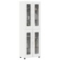 vidaXL Highboard FLORIN 60 x 35 x 182 εκ. Λευκό Επεξεργασμένο Ξύλο