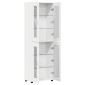 vidaXL Highboard FLORIN 60 x 35 x 182 εκ. Λευκό Επεξεργασμένο Ξύλο