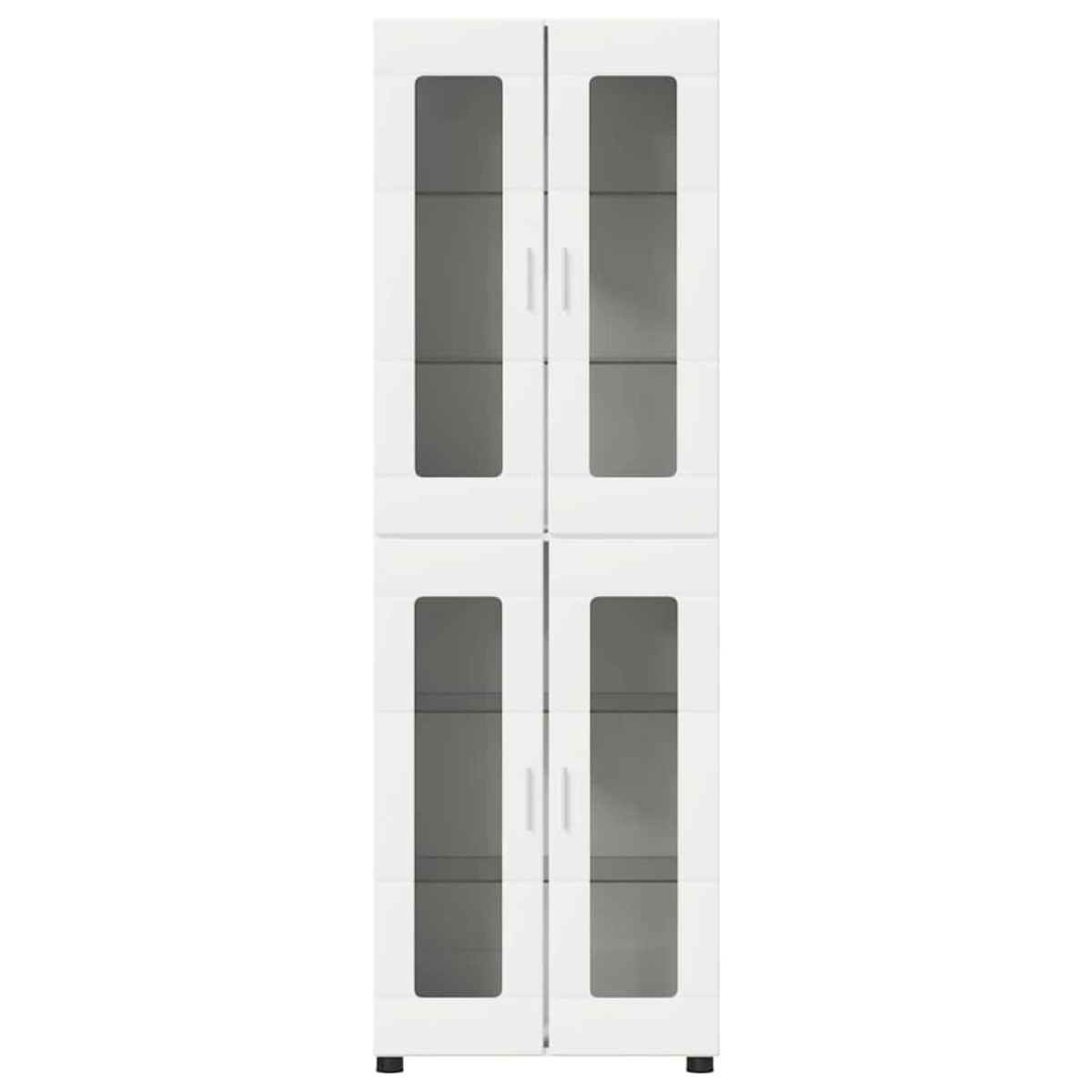 vidaXL Highboard FLORIN 60 x 35 x 182 εκ. Λευκό Επεξεργασμένο Ξύλο