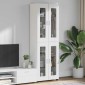 vidaXL Highboard FLORIN 60 x 35 x 182 εκ. Λευκό Επεξεργασμένο Ξύλο