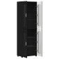vidaXL Highboard FLORIN 60 x 35 x 182 εκ. Μαύρο Επεξεργασμένο Ξύλο