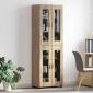 vidaXL Highboard FLORIN 60 x 35 x 182 εκ. Δρύς Sonoma