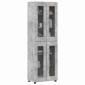 vidaXL Highboard FLORIN 60 x 35 x 182 εκ. Σκυρόδεμα Γκρι