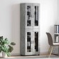 vidaXL Highboard FLORIN 60 x 35 x 182 εκ. Σκυρόδεμα Γκρι