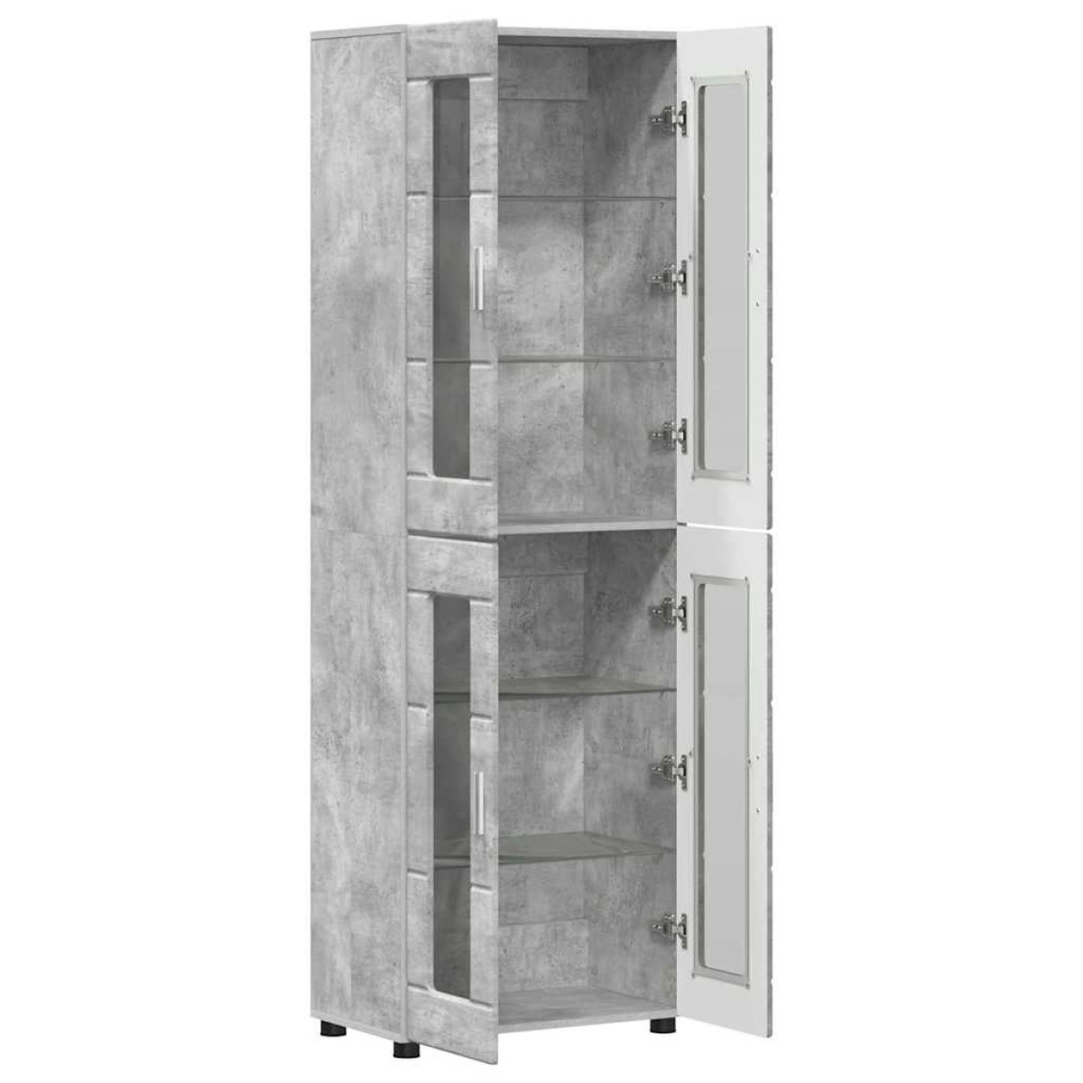 vidaXL Highboard FLORIN 60 x 35 x 182 εκ. Σκυρόδεμα Γκρι