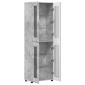 vidaXL Highboard FLORIN 60 x 35 x 182 εκ. Σκυρόδεμα Γκρι