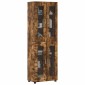 vidaXL Highboard FLORIN 60 x 35 x 182 εκ. Καπνιστό Δρύς