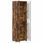 vidaXL Highboard FLORIN 60 x 35 x 182 εκ. Καπνιστό Δρύς
