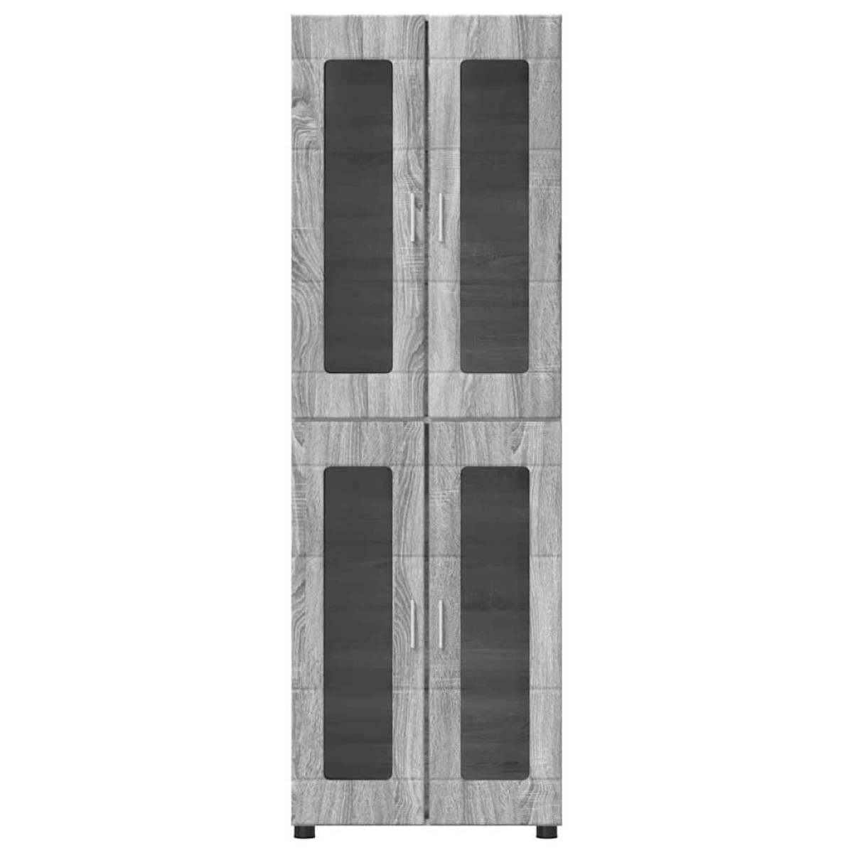 vidaXL Highboard FLORIN 60 x 35 x 182 εκ. Γκρίζο Σονομα