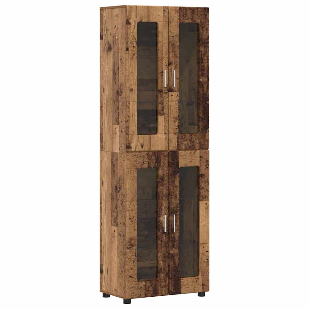 vidaXL Highboard FLORIN 60 x 35 x 182 εκ. Παλιό ξύλο