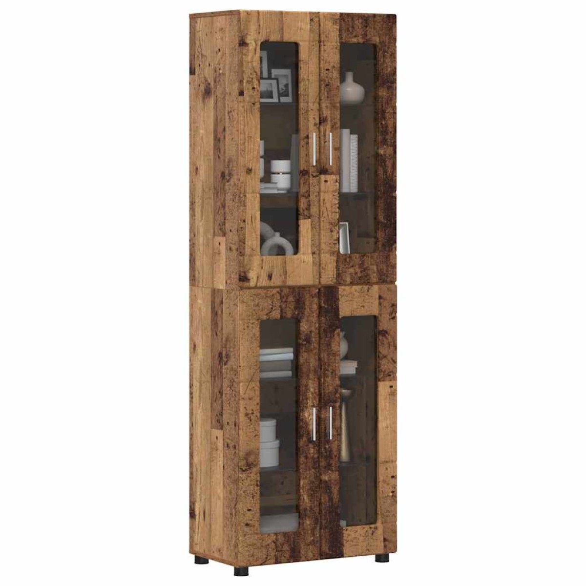 vidaXL Highboard FLORIN 60 x 35 x 182 εκ. Παλιό ξύλο