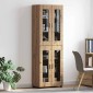 vidaXL Highboard FLORIN 60 x 35 x 182 εκ. Artisan Oak