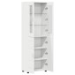 vidaXL Highboard FLORIN 60 x 35 x 182 εκ. Λευκό Επεξεργασμένο Ξύλο