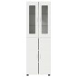 vidaXL Highboard FLORIN 60 x 35 x 182 εκ. Λευκό Επεξεργασμένο Ξύλο