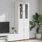 vidaXL Highboard FLORIN 60 x 35 x 182 εκ. Λευκό Επεξεργασμένο Ξύλο