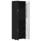 vidaXL Highboard FLORIN 60 x 35 x 182 εκ. Μαύρο Επεξεργασμένο Ξύλο