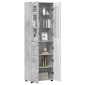 vidaXL Highboard FLORIN 60 x 35 x 182 εκ. Σκυρόδεμα Γκρι