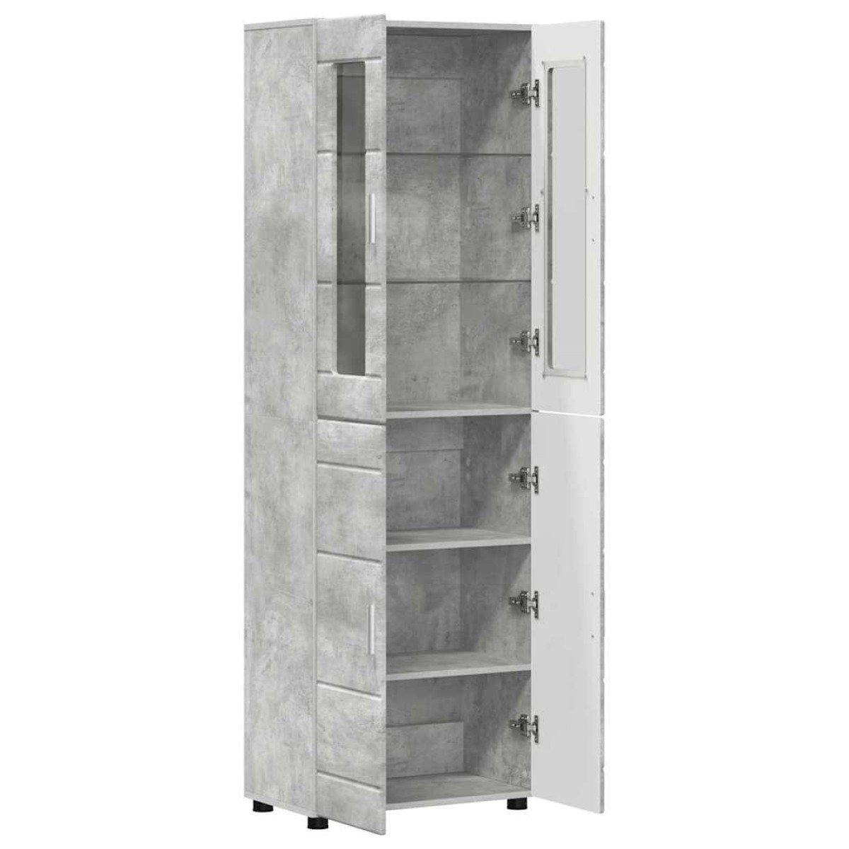 vidaXL Highboard FLORIN 60 x 35 x 182 εκ. Σκυρόδεμα Γκρι