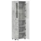 vidaXL Highboard FLORIN 60 x 35 x 182 εκ. Σκυρόδεμα Γκρι
