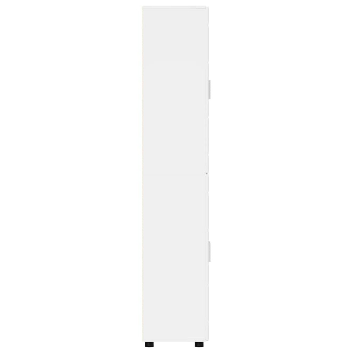 vidaXL Highboard FLORIN 60 x 35 x 182 εκ. Υψηλής γυαλάδας λευκό