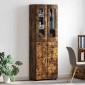 vidaXL Highboard FLORIN 60 x 35 x 182 εκ. Καπνιστό Δρύς