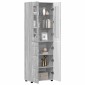vidaXL Highboard FLORIN 60 x 35 x 182 εκ. Γκρίζο Σονομα