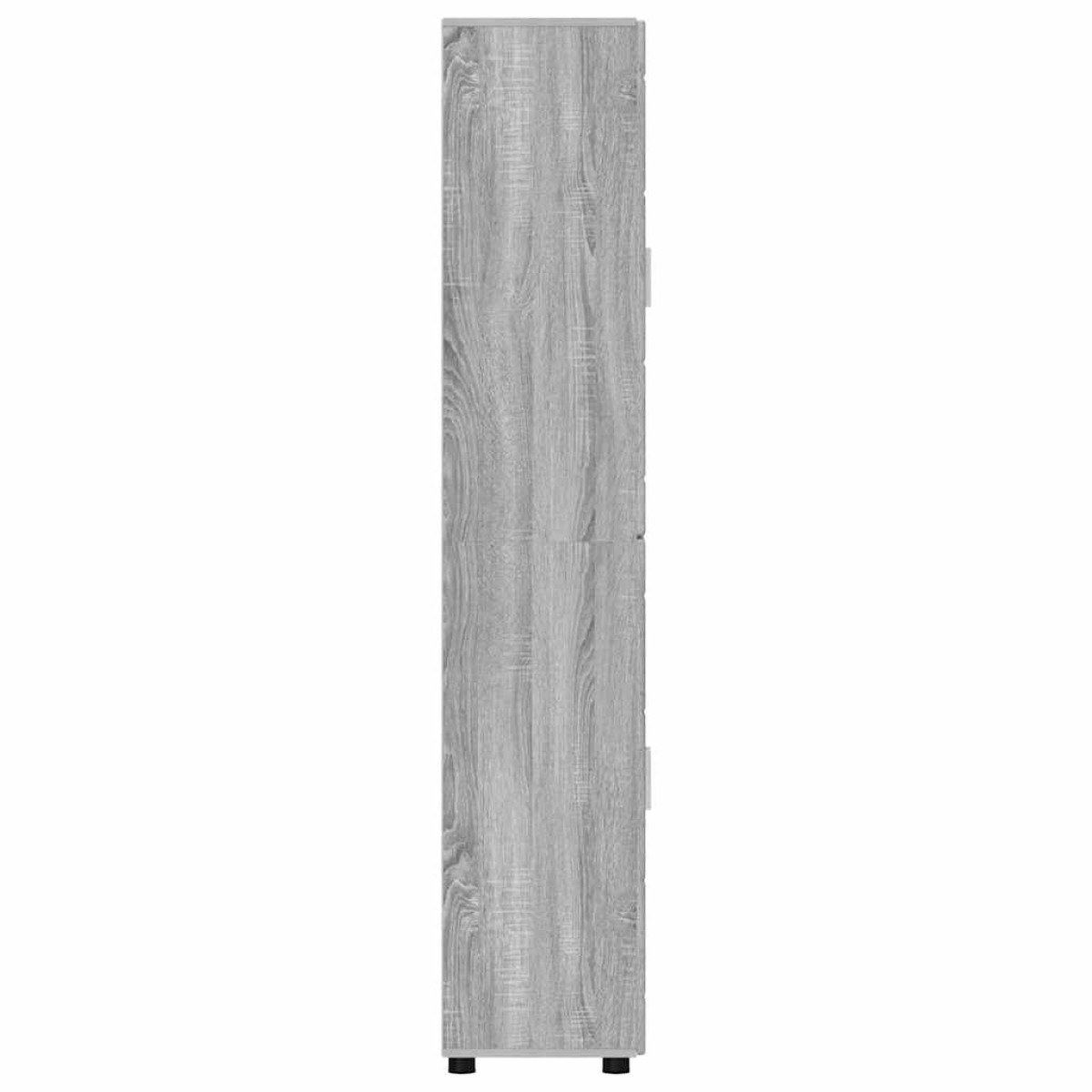 vidaXL Highboard FLORIN 60 x 35 x 182 εκ. Γκρίζο Σονομα