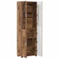 vidaXL Highboard FLORIN 60 x 35 x 182 εκ. Παλιό ξύλο
