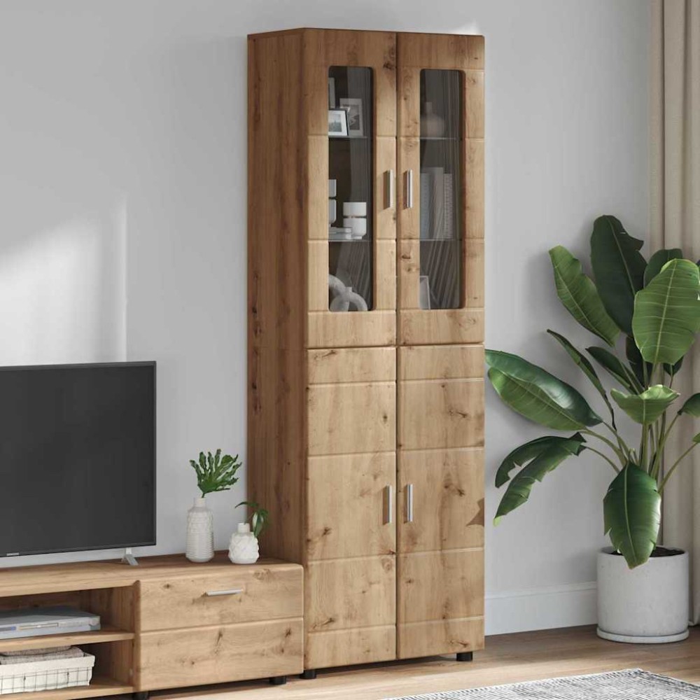 vidaXL Highboard FLORIN 60 x 35 x 182 εκ. Artisan Oak