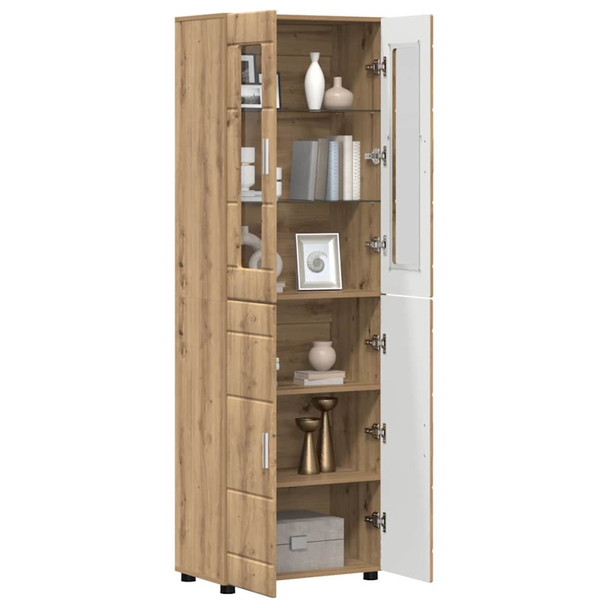 vidaXL Highboard FLORIN 60 x 35 x 182 εκ. Artisan Oak