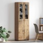 vidaXL Highboard FLORIN 60 x 35 x 182 εκ. Artisan Oak